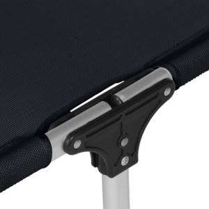 SIENA GARDEN Dreibeinliege XXL schwarz